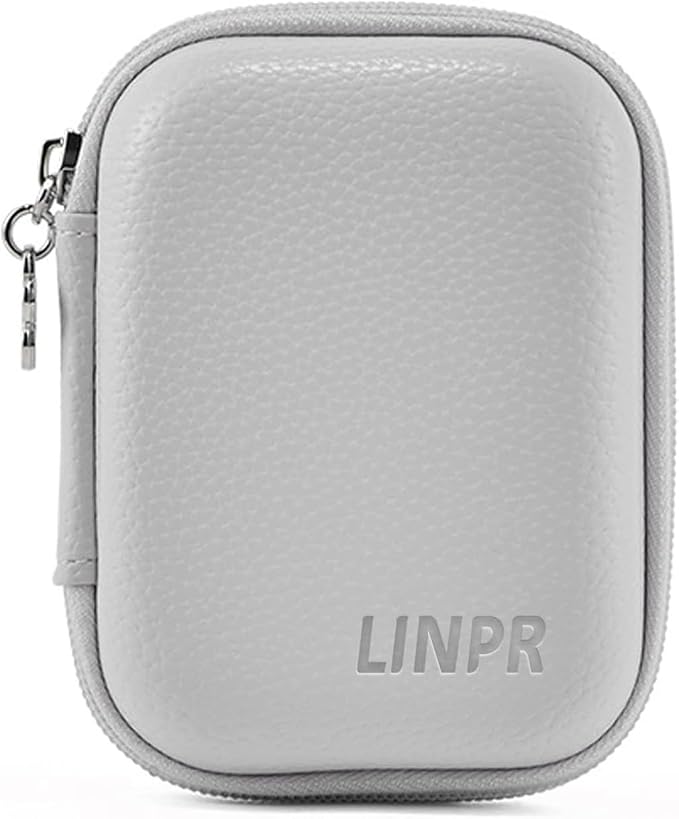 Digital Camera Case for KODAK PIXPRO FZ55/FZ45, Case Only, Grey | Fits CAMKORY DC403 and Canon PowerShot ELPH 360 HS Compact Digital Cameras, Small Hard Shell Camera Pouch with Mesh Pocket by Linpr