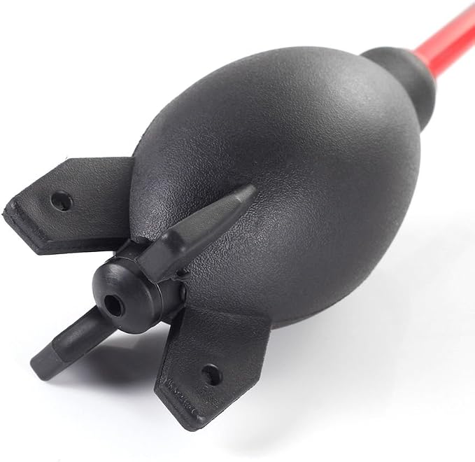 FocusFoto PRO 6.6 Inch Rubber Rocket Air Blower Duster Cleaner Dust Cleaning for DSLR Camera CCD Lens Keyboard Red - Image 7