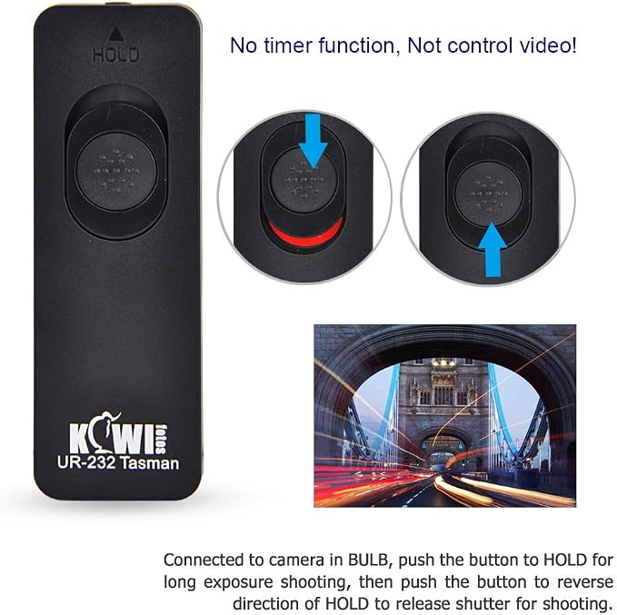 Kiwifotos RS-60E3 Remote Switch Shutter Release for Canon T7 T6 R6 R8 R100 | for Canon Rebel T5 T8i T7i T6s T6i T5i T4i T3i SL3 SL2 EOS R50V R6 Mark III II R6V R7 R10 RP 90D 80D 70D 77D M5 M6 II & More - Image 5