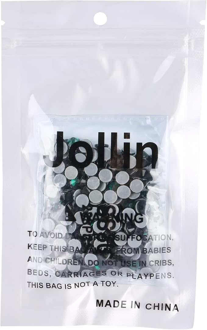 Jollin Hotfix Rhinestones Flatback Crystal Gems 6.4mm SS30, Dark Green | 288pcs Hot Fix Crystals Glass Rhinestones for Bedazzling, Crafting, Clothes, Shoes & Accessories DIY Decoration - Image 7