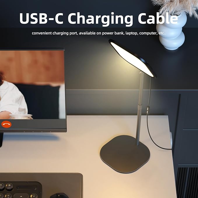 10in Zoom Lighting for Computer, Full-Screen LED Video Conference Light, Desk Ring Light with Stand and Phone Holder for Video Call, Webcam, Home Office, Podcast, Online Meeting, Live Streaming - Image 5