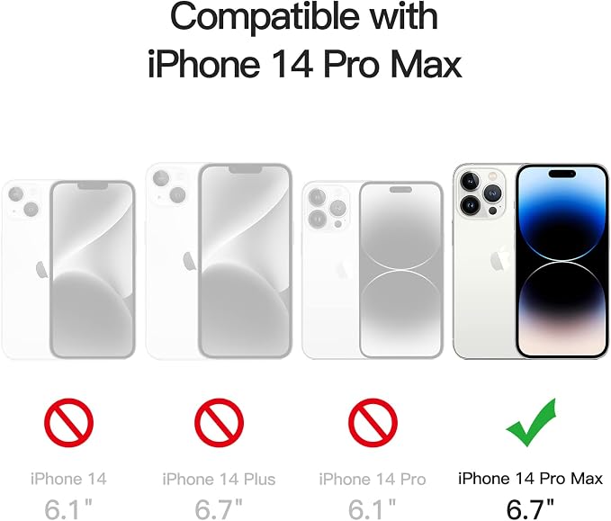 JETech Screen Protector for iPhone 14 Pro Max, 2+2 Pack | with Camera Lens Protector, 9H Tempered Glass, Full Coverage, HD Clear, Case-Friendly - Image 3