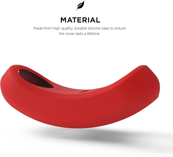 elago Silicone Case for Google Nest Hello Doorbell Cover (Wired) | Full Protection, Night Vision Compatible [US Patent Registered] [Red] - Image 5