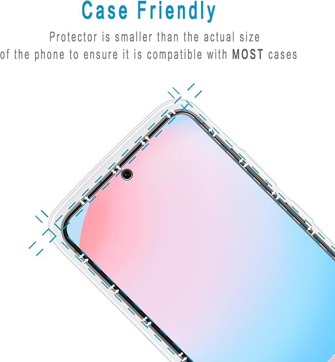 2+2 Pack Screen Protector for Samsung Galaxy S24 FE Tempered Glass | with Camera Lens Protector, Anti Scratch, Bubble Free - Image 6