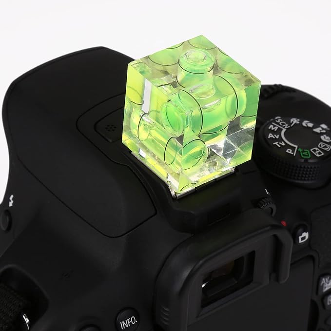 Camera Level Hot Shoe Level, Hot Shoe Bubble Level Camera Hot Shoe Cover 3 Axis 2 Axis 1Axis Bubble Spirit Level Compatible with Nikon, Olympus, Pentax Digital and Film Cameras-4 Packs - Image 7