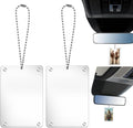 2Pcs Car Hanging Photo Holder Universal Magnetic Car Picture Frame Rear View Mirror Accessories Ornaments Decor Personalized Acrylic Transparent for Dads Gift by Unknown