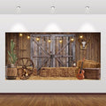 Western Cowboy Backdrop 20x10ft Western Party Decorations Wild West Saloon Rodeo Barn Photography Background Cowboy Theme Birthday Party Decor Banner Photoshoot Supplies by ChloropLastidFamilyProducts
