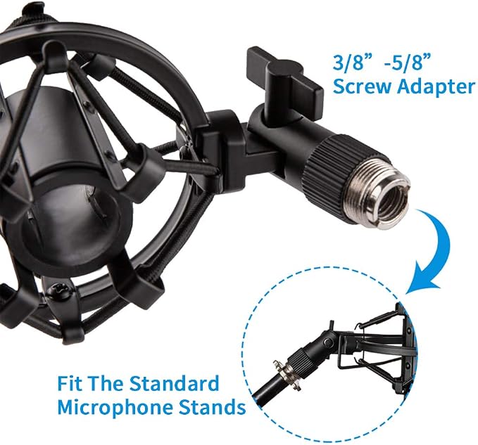 Microphone Shock Mount for 21mm-23mm Small Diameter Size Instrument Condenser Mic or Shotgun Mic like Rode NTG-1 NTG-2 - Image 7