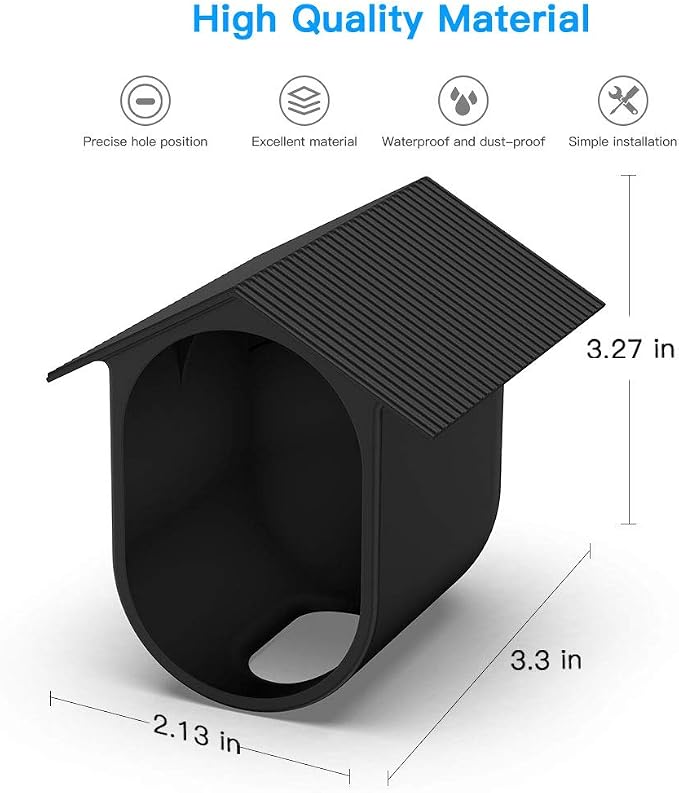 HOLACA Silicone Skin for Arlo Pro 6/5S/4/3, Arlo Ultra/Ultra 2 (3 Packs) | Weatherproof Silicone Case, Anti-Scratch Protective Cover, Extra Protection, Black - Image 5