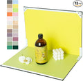 Photo Backdrop Board for Product Photography, 16.5 x 11.7 inch | 10 Double-Sided Backdrops, 20 colors and textures for beauty, jewelry, candles, handmade goods and small product photography by Yoocheese