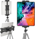 Tablet Tripod Mount Adapter with Ball Head, Holder for 4.7-12.9 Inch Tablets, Compatible with iPad Pro, Air, Mini, Selfie Stick, Monopod by Cenawin