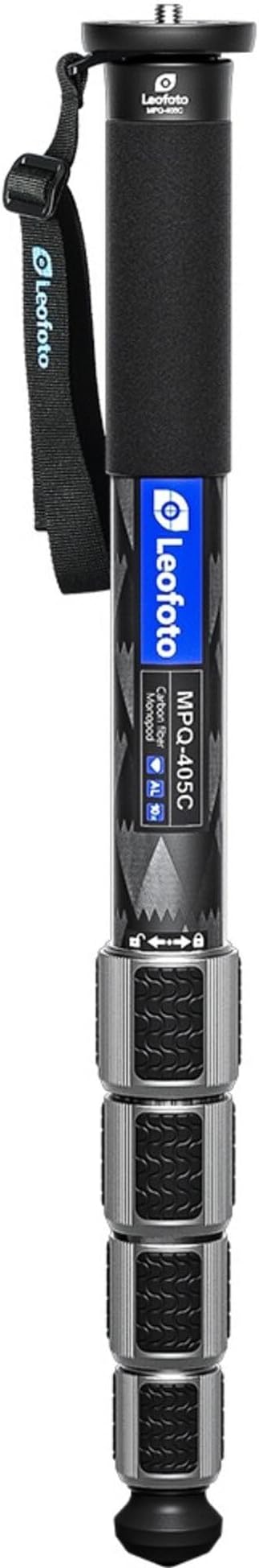 Leofoto MPQ 40mm Monopod, Premium Carbon Fiber, Water-Resistant, Convertible Mounting Stud, Wrist Strap (MPQ-405C) by TAKINGITFURTHER-LEOFOTO