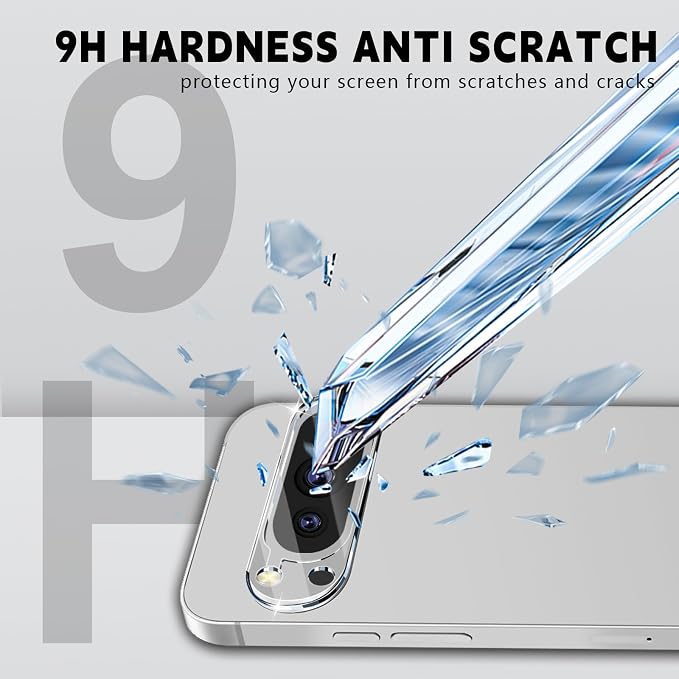 3 Pack for Google Pixel 9 Pro XL Camera Lens Protector | Tempered Glass 9 Hardness,Anti-Scratch High Definition Camera Screen Protector for Pixel 9 Pro XL - Image 3