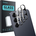 3 Pack Camera Lens Protector for Samsung Galaxy S25 | Tempered Glass,Anti-Fingerprint,9H Hardness,Scratch Resistant,Easy to Install,Bubble Free,HD Clarity by Unknown