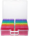 novelinks Photo Storage Box and 16 Inner 4" x 6" Photo Storage Containers | 1Pack Color, Photo Albums 4x6 Pictures, Photo Organizers and Storage, Card Game Storage, Task Boxes for Special Education by novelinks