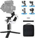 Feiyu SCORP Mini 2 Kit, 3-Axis Gimbal Stabilizer for Cameras & Smartphones | Built-in AI Tracking, OLED Touchscreen, 2.65lb Payload, Ergonomic Handle, Compatible with Sony, Canon, Nikon, iPhone & GoPro by FeiyuTech
