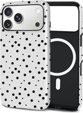 TPU Phone Case for iPhone, MagSafe Wireless Charging Compatible, Shockproof Slim Fit Protective Cover with Anti-Yellowing & Raised Camera Protection (Point 7, iPhone 17 Pro Max(6.9")) by Unknown
