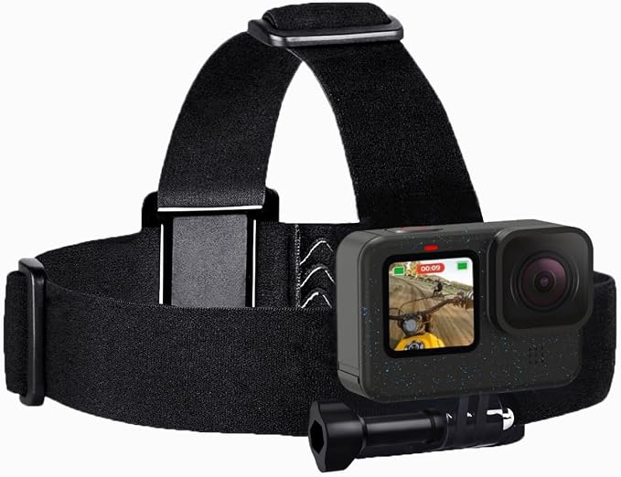 Head Strap Mount for GoPro | Stable Headband, for Go Pro Mission Hero 13 12 11 10 9 8 7 6 5 4 Session 3+ 3 Max DJI Osmo Action Cameras by Sametop