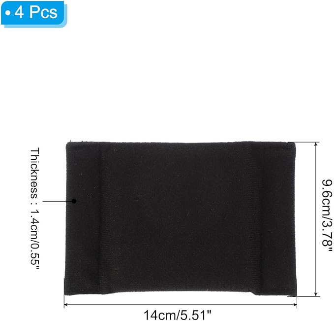 PATIKIL Camera Bag Divider, 4Pcs 5.51"x3.78"x0.55" Shockproof Camera Bag Inserts Separator Pad Protective Lens for Nikon Camera DSLR Protect Bag Organizer Universal Divider Cushion, Black - Image 2