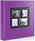 Ywlake Photo Album 4x6 500 Pockets Photos, Extra Large Capacity Family Wedding Picture Albums Holds 500 Horizontal and Vertical Photos Purple by Ywlake