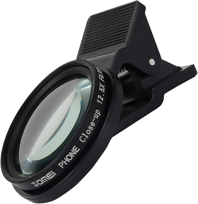 Zomei 4 in 1 Cell Phone Camera Lens Kit, 10X Close Up Macro Lens + Fader ND2-400 Filter + CPL Polarizing Filter with 37mm Clip for iPhone Samsung Android Smartphones - Image 2