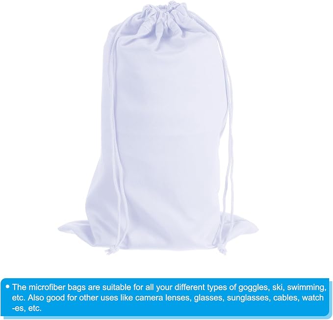 PATIKIL Ski Goggle Bag Microfiber Snow Goggles Case Cover Soft Storage Sleeve Drawstring Pouch - Image 4