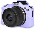 Rieibi EOSR50 EOS R50 Case, Soft Silicone Protective Case for Canon EOS R50 EOSR50 Vlogging Camera, Lightweight EOS R50 Camera Case Grip Cover Body Skin - Purple by Rieibi