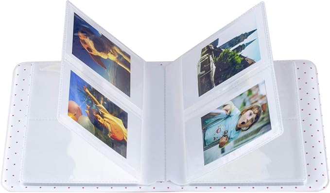 Ablus 64 Pockets Photo Album for Fujifilm Instax Mini 11 90 70 50S 26 25 9 8 8+ 7S Instant Camera, Polaroid Snap Z2300 PIC-300P Film & Kpop Photocards(Ice Blue) - Image 3