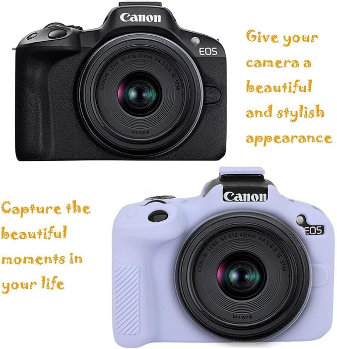 Case for R50, R50 Camera Silicone Protective Case, Lightweight, Anti-Scratch Slim Fit Soft Skin, R50 Accessories - Purple - Image 4