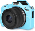 Rieibi EOSR50 EOS R50 Case, Soft Silicone Protective Case for Canon EOS R50 EOSR50 Vlogging Camera, Lightweight EOS R50 Camera Case Grip Cover Body Skin - Light Blue by Rieibi