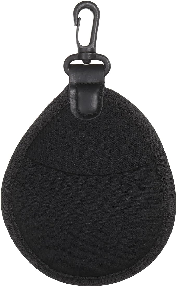PATIKIL 37mm Lens Filter Case, 1PCS 2 Pockets Camera Filter Carry Bag Nylon Shockproof Camera Filter Lens Protector Pouch for Photography Round Circular Square Filters Storage, Black by PATIKIL