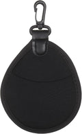 PATIKIL 37mm Lens Filter Case, 1PCS 2 Pockets Camera Filter Carry Bag Nylon Shockproof Camera Filter Lens Protector Pouch for Photography Round Circular Square Filters Storage, Black by PATIKIL
