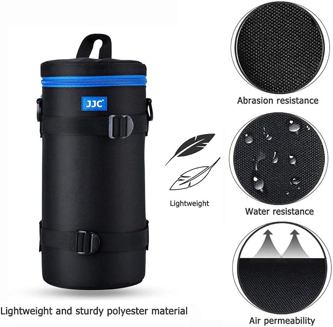 JJC Camera Lens Case Pouch, Padded Bag Fits Lens up to 4.9 x 11.4 (D x L) | for Telephoto Lens Canon RF 800mm f11/Tamron SP 150-600mm/Sigma 150-600mm/150-500mm/Nikon Nikkor AF-S 200-500mm Lens & More - Image 3