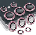 Camera Lens Protector for Samsung Galaxy S24 Ultra, Glitter Pink | Tempered Glass, Auto-align Tray, Easy Installation, Case Friendly, Anti-Scratch, HD Clear, Ultra Slim by Rayorcon