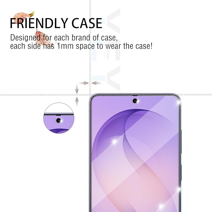 Galaxy S26 Ultra Screen Protector + Camera Lens Protector, [2 +2 Pack] [Ultrasonic Fingerprint Unlock] Full Coverage Tempered Glass Screen Protector For Samsung Galaxy S26 Ultra - Image 5