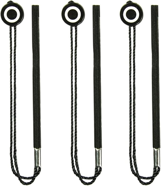 Foto&Tech Camera Lens Cap Leash with Elastic String, Compatible with Universal DSLR SLR Evil Mirrorless Cameras Video (x3) - Image 2
