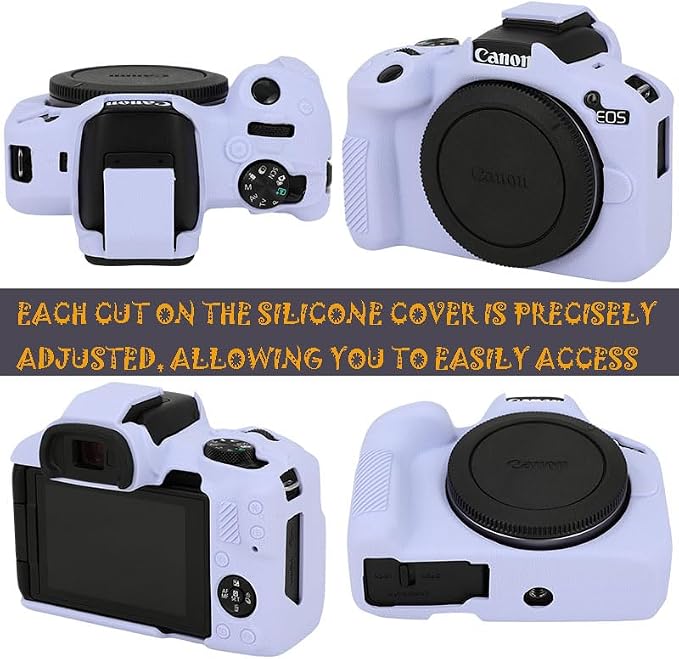 Case for R50, R50 Camera Silicone Protective Case, Lightweight, Anti-Scratch Slim Fit Soft Skin, R50 Accessories - Purple - Image 2