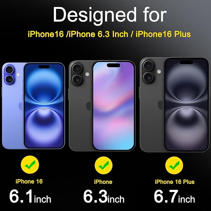 Ferilinso Camera Lens Protector for iPhone 17/16/16 Plus, Tempered Glass | 6 Pack, 9H+ Military-Grade Shatterproof Camera Cover, Case Friendly, HD, Anti-Scratch, No Flash Glare for Night Shooting - Image 2