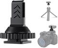 JJC Anti-Slip Cold Shoe Mount Adapter for DJI Mic 2 Receiver,with 1/4"-20 | with Tighten Knob for Stable Mounting,Durable ABS Cold / Hot Shoe Adapter,for DSLR Camera Tripod Vlogging Video Recording by JJC