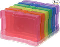 novelinks 6 Pcs 4"x6" Plastic Photo Storage Boxes with Tray (Color 1Pack) | Photo Organizers and Storage, Task Boxes for Special Education, Flash Card Holder, 4x6 Index Card Holder, Picture Boxes by novelinks