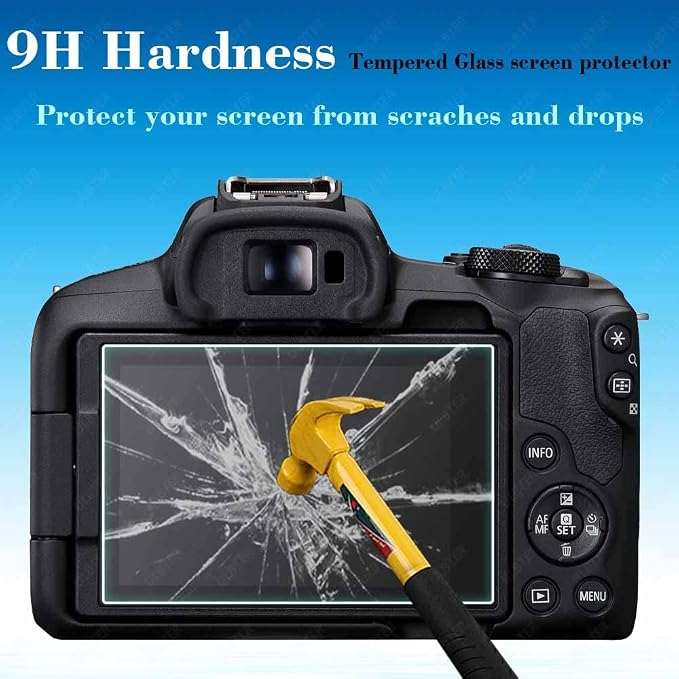 ULBTER Screen Protector for Canon EOS R50 EOS R8 EOSR50 Camera [3 Pack] | [Not for EOS R50V] 9H Tempered Glass Edge to Edge Protection Anti-Scrach Anti-Fingerprint Anti-Bubble - Image 3