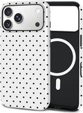 TPU Phone Case for iPhone 17 Pro Max, MagSafe Wireless Charging Compatible, Shockproof Slim Fit Protective Cover with Anti-Yellowing & Raised Camera Protection (Polka dot 8, iPhone 17 Pro Max(6.9")) by Unknown