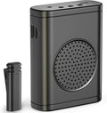 Wireless Voice Amplifier with Wireless Lavalier Microphone, Bluetooth Speaker, PA System, Support USB/TF/SD Card, Cordless Omnidirectional Mic for Teacher, Streaming, Classroom, Speech, Meeting, Yoga by Voijump