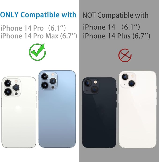 Camera Lens Protector for iPhone 14 Pro/iPhone 14 Pro Max Metal Camera Cover Film, 9H Tempered Glass, Anti-Scratch, Case Friendly - Gold - Image 2