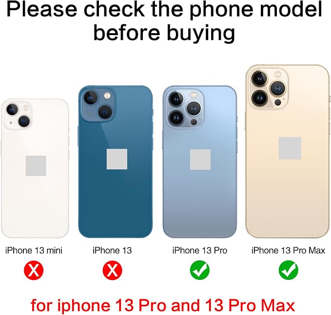ASDAWN Back Camera Lens Glass Replacement for iPhone 13 Pro and 13 Pro Max, Rear Lens Glass Replacement kit with Pre-Installed Adhesive + Installation Manual + Repair Tool Kit - Image 2