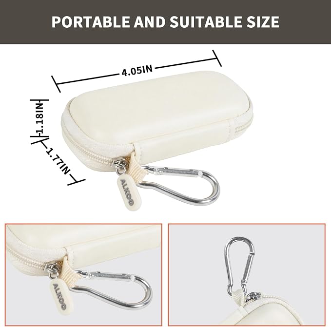 USB Flash Drive Case, SD Card Holder Compatible with Thumb Drive, Memory Cards, SDXC SDHC Storage Bag, Electronic Accessories Organizer for SanDisk for Samsung for Inland (White) - Image 3