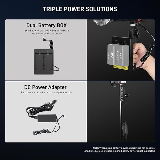 GVM PL60C RGB COB LED Video Light, 60W Portable Photography Studio Light, 2700K-6800K Full Color Output, CRI97+, App Control, 16 FX Effects for Photography, YouTube, Filmmaking & Content Creation - Image 6