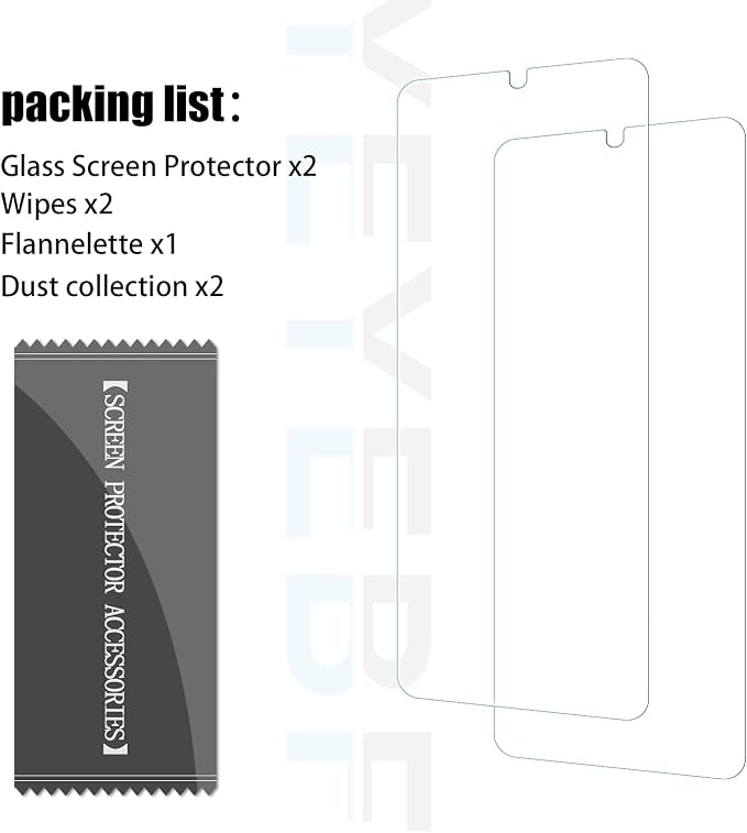 Galaxy A32 5G HD Clear Tempered Glass Screen Protector, [2 Pack] [3D Glass] [Bubble-Free] [Anti-Glare] Screen Protector Glass For Samsung Galaxy A32 5G - Image 8
