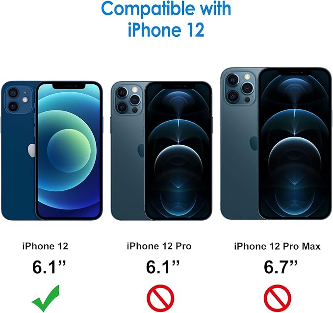 JETech Screen Protector for iPhone 12, with Camera Lens Protector, 2+2 Pack | HD Clear Tempered Glass, Face ID Compatible, Anti-Scratch Protection - Image 2
