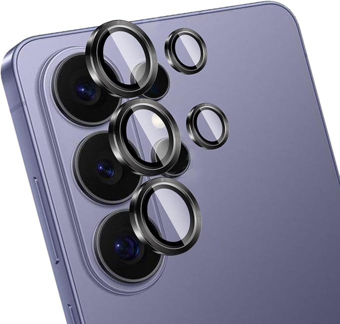 Camera Lens Protector for Samsung Galaxy S26 Ultra,1 Pack | Tempered Metal Glass Camera Cover Film,HD Clear,Anti-Scratch Lens Screen Protector Film,Case Friendly,Black Titanium by Unknown